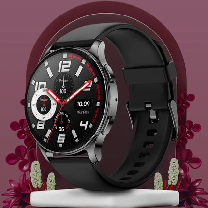 Amazfit Pop 3R Smart Watch,1.43" AMOLED Display, Bluetooth Calling, SpO2, 12-Day Battery Life, AI Voice Assistance, 100 Sports Modes, 24H HR Monitor, Music Control