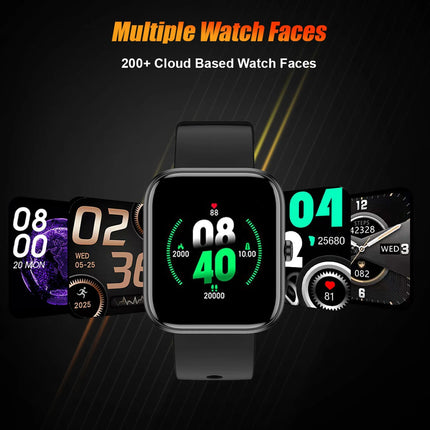 Fire-Boltt Ninja Call 2 with 46.5mm (1.83) display,Bluetooth Calling with 27 Sports Modes Smartwatch (Black Strap, Free Size)