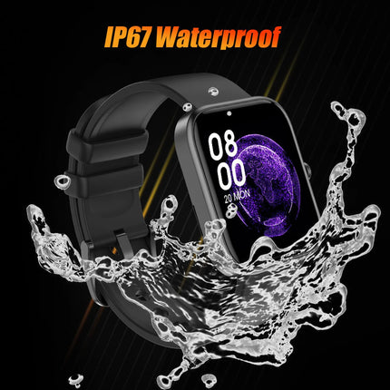 Fire-Boltt Ninja Call 2 with 46.5mm (1.83) display,Bluetooth Calling with 27 Sports Modes Smartwatch (Black Strap, Free Size)