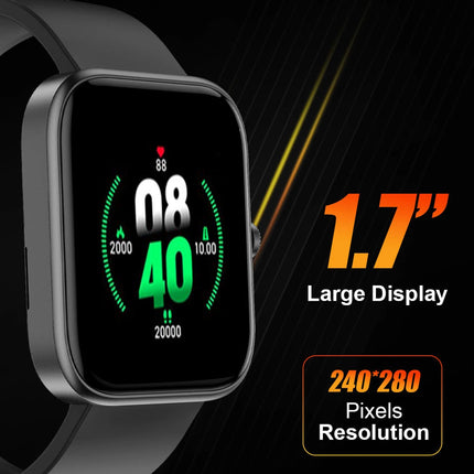 Fire-Boltt Ninja Call 2 with 46.5mm (1.83) display,Bluetooth Calling with 27 Sports Modes Smartwatch (Black Strap, Free Size)