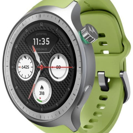 Motorola Moto Watch, 1.4 OLED, AOD, Auto-Brightness, Dual Band GPS, Powered by Polar Smartwatch