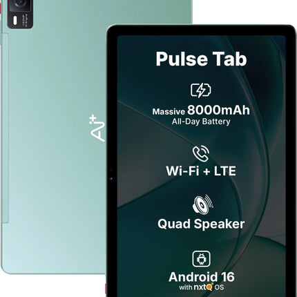 Ai+ PulseTab 6 GB RAM 128 GB ROM 10.95 inch with Wi-Fi+4G Gaming MediaTek Helio G88 Octa Core Tablet (Lightest Sky)
