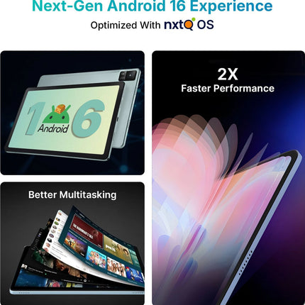 Ai+ PulseTab 6 GB RAM 128 GB ROM 10.95 inch with Wi-Fi+4G Gaming MediaTek Helio G88 Octa Core Tablet (Lightest Sky)