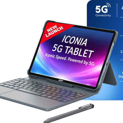 Acer Iconia iM11-22M5G with Stylus and Keyboard 8 GB RAM 128 GB ROM 11.45 inch with Wi-Fi+5G MediaTek 8791 CPU – Octa core Up to 2.4 Ghz Tablet