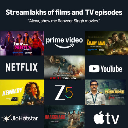 Firetv Stick 4K Plus, smart voice search with Alexa+, Cinematic 4K streaming, HDR10+ Media Streaming Device (Black)