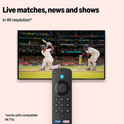 Firetv Stick 4K Plus, smart voice search with Alexa+, Cinematic 4K streaming, HDR10+ Media Streaming Device (Black)