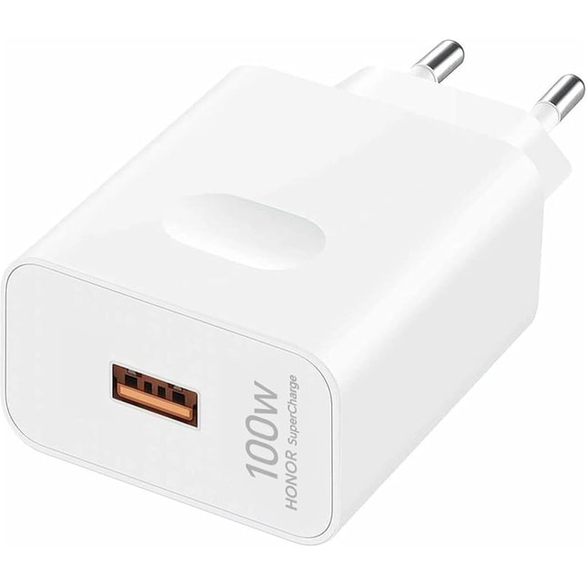 Honor 100 W Quick Charge 5 A Wall Charger for Mobile with Detachable Cable (White) (BRAND NEW/SEALED)