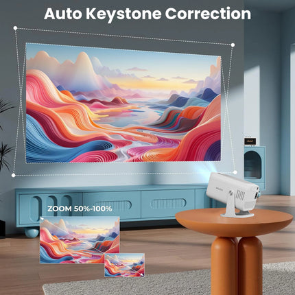 WZATCO Yuva Go Pro Native 1080P Projector (12500 lm / 1 Speaker / Wireless Projector) (Manual Focus) (Without Stand and Remote)