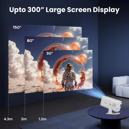 WZATCO Yuva Go Pro Native 1080P Projector (12500 lm / 1 Speaker / Wireless Projector) (Manual Focus) (Without Stand and Remote)
