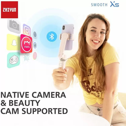 Zhiyun Smooth-XS 2-Axis Compact Handheld Gimbal for Smartphone (White) (UNBOXED) - Unboxify