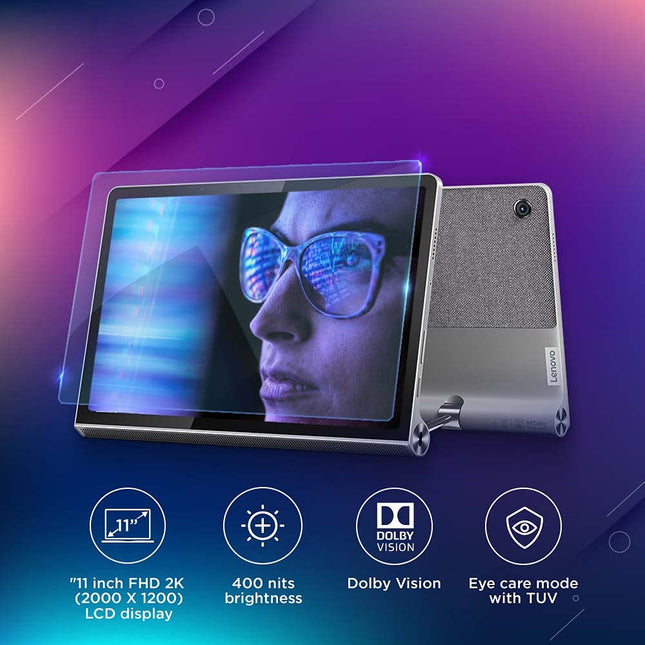 Lenovo Tab Yoga 11 (11 inch/ 27.94 cm, 4GB, 128GB,Wi-Fi+ LTE), Storm Grey (UNBOXED) - Unboxify