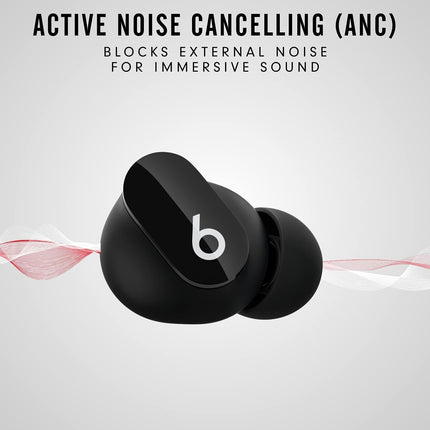 Beats Studio Buds Bluetooth Truly Wireless in Ear Earbuds with Mic (Black) - Grabgear.in