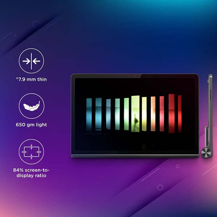 Lenovo Tab Yoga 11 (11 inch/ 27.94 cm, 4GB, 128GB,Wi-Fi+ LTE), Storm Grey (UNBOXED) - Unboxify