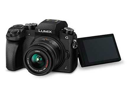 Panasonic LUMIX G7 16.00 MP 4K Mirrorless Interchangeable Lens Camera Kit with 14-42 mm Lens (Black) - Unboxify