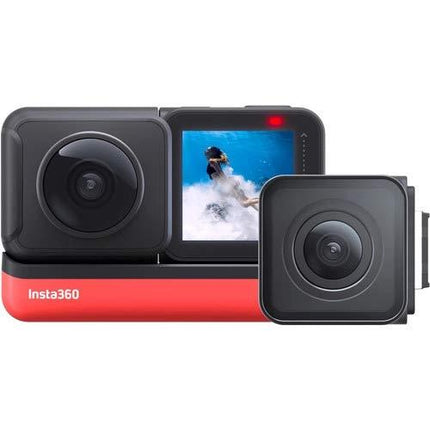 Insta360 ONE R 5.7K Panoramic Sports Action Camera 4K 60fps Wide Angle Flow State Anti-Shake IPX8 Waterproof  (360 & 4K) - Grabgear.in