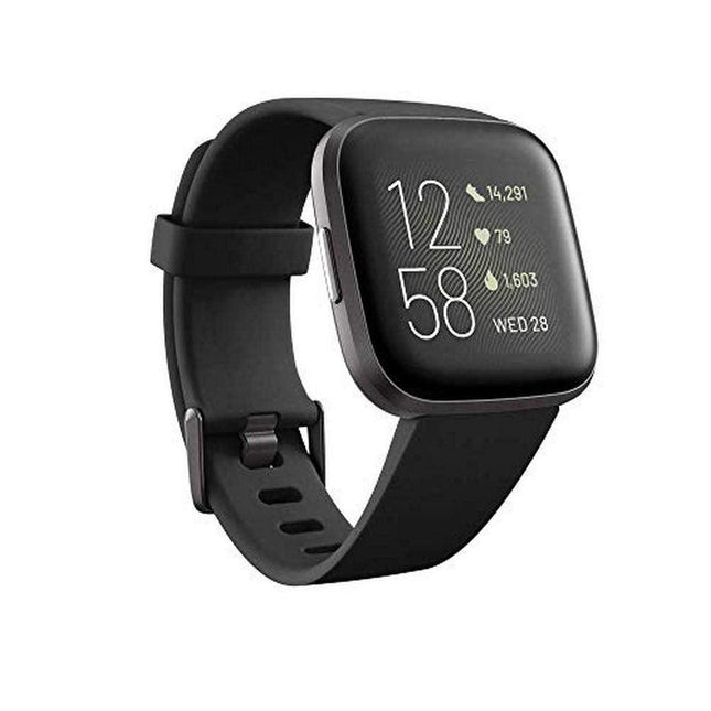 Fitbit Versa 2 FB507BKBK Health & Fitness Smartwatch with Heart Rate, Music, Alexa Built-in, Sleep & Swim Tracking (S & L Bands Included) - Grabgear.in