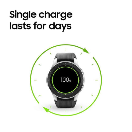 Samsung Galaxy Watch 46 mm LTE Smartwatch  (Black Strap, Regular) SM-R805FZSAINU - Grabgear.in