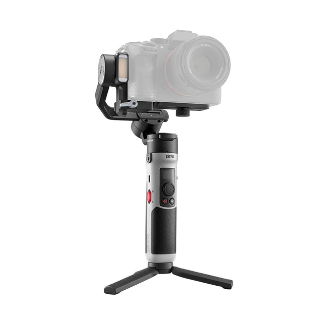 zhiyun Crane M2S Handheld 3-Axis Gimbal (with 2 Years ZHIYUN India Official Warranty) with Integrated 0.66" Display & LED Fill Light 3-in-1 Compact Stabilizer for Mirrorless Camera Smartphone - Unboxify