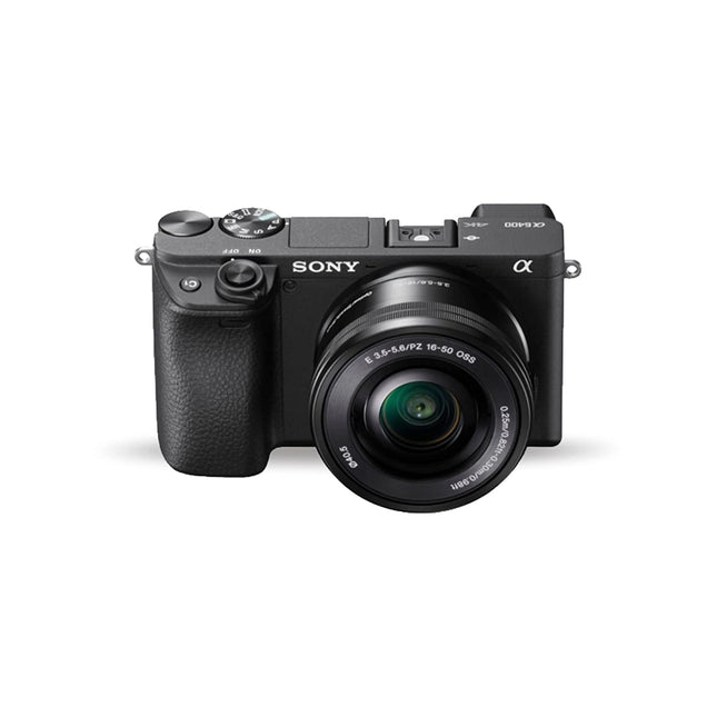 Sony Alpha ILCE-6400L 24.2MP Mirrorless Camera (Black) with 16-50mm Power Zoom Lens (APS-C Sensor, Real-Time Eye Auto Focus, 4K Vlogging Camera, Tiltable LCD) with Free Bag - Black - Unboxify