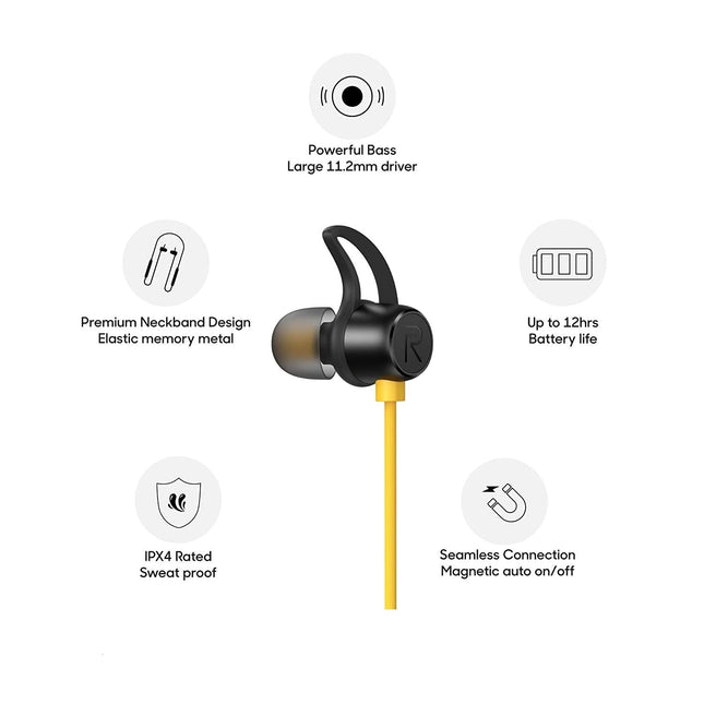 realme Buds Wireless in-Ear Bluetooth with mic - Grabgear.in
