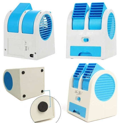 Techavent Mini USB Fragrance Air Cooling Fan Portable Desktop Blower/ Air Cooler - Assorted Color - Grabgear.in