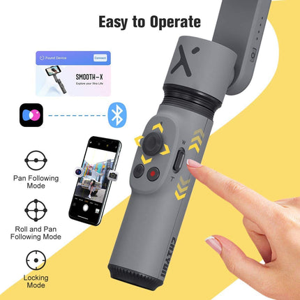 Zhiyun Smooth-X Combo 2 Axis Foldable Handheld Gimbal Stabilizer (UNBOXED) - Unboxify