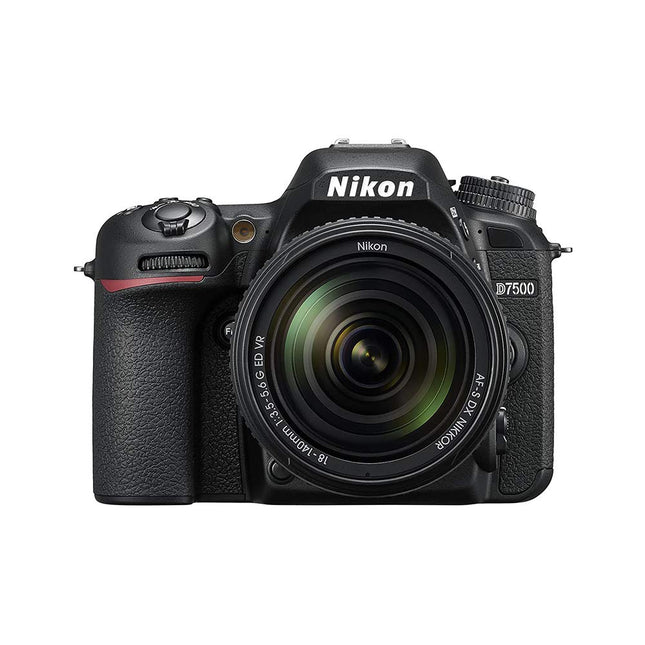 Nikon D7500 20.9MP Digital SLR Camera (Black) with AF-S DX NIKKOR 18-140mm f/3.5-5.6G ED VR Lens - Unboxify