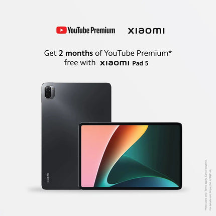 Mi Xiaomi Pad 5 Snapdragon 860 2.5K Resolution, 120Hz Refresh Rate Wi-Fi Tablet, Cosmic Gray (UNBOXED) - Unboxify