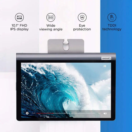 Lenovo Tab Yoga Smart Tablet with The Google Assistant (10.1 inch/25.65 cm, 4GB, 64GB, Wi-Fi + 4G LTE, Calling), Iron Grey - Unboxify