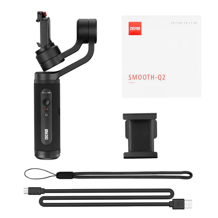 Zhiyun Smooth Q2 3-Axis Handheld Gimbal, Black (UNBOXED) - Unboxify