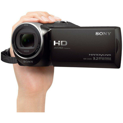 Sony HDRCX405 9.2MP HD Handycam Camcorder with Free Carrying Case (Black) - Grabgear.in