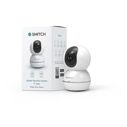 Smitch Wi-Fi Smart Security Camera| Pan & Tilt | Alexa & Google Enabled | 1080P | 2-Way Communication | Motion Detection | Upto 8M Night Vision | Upto 64 GB SD Card Support | Cloud Storage - Grabgear.in