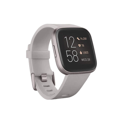 Fitbit Versa 2 FB507BKBK Health & Fitness Smartwatch with Heart Rate, Music, Alexa Built-in, Sleep & Swim Tracking (S & L Bands Included) - Grabgear.in