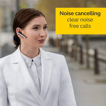 Jabra Talk 45 Bluetooth Wireless in Ear Earphones with mic for High Definition Hands-Free Calls (Silver) - Unboxify