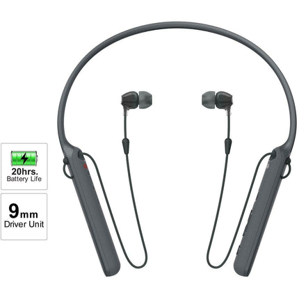 Sony WI-C400 Wireless Neck-Band Headphones with 20 Hours Battery Life, Tangle Free Cable - Grabgear.in