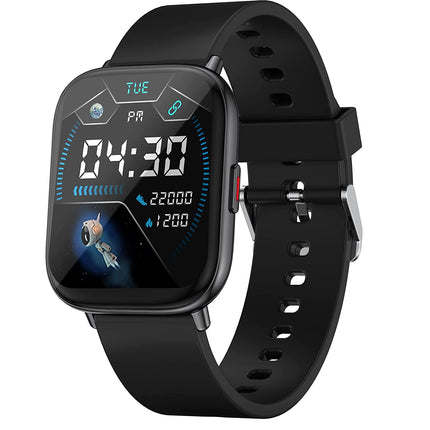 (UNBOXED) Zebronics Zeb-FIT5220CH Limited Edition Smart Fitness Watch,2.5D Curved Glass 4.4cm Square Display, Metal Body & Strap, SpO2/BP/HR Monitor, IP68 Water Proof, 8 Sports Mode - Unboxify
