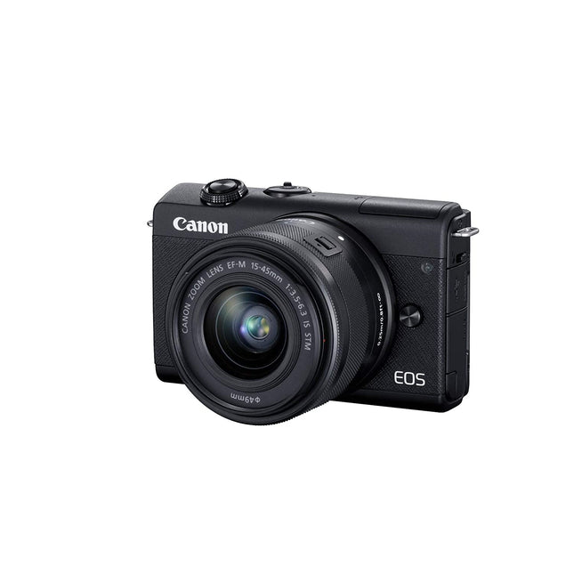 Canon EOS M200 Mirrorless Camera, EF-M 15-45mm f/3.5-6.3 is STM Lens, 24.1 MP, 16 GB Memory Card - Unboxify