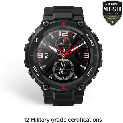 Amazfit Huami T Rex | 20 Days Battery Life, 1.3 inch AMOLED Display, Built-in GPS, 12 Military Certifications, Water Resistance, 14 Sports Modes - Unboxify