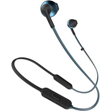 JBL T205BT Pure Bass Wireless Metal Earbud Headphones with Mic - Grabgear.in