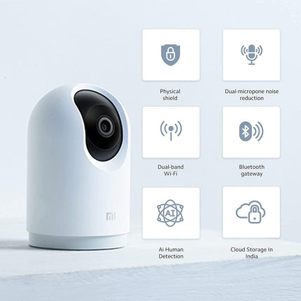 (UNBOXED) Mi 360° Home Security Camera 2K Pro with Bluetooth Gateway BLE 4.2 l 2K Super Clear Image Quality | Dual Band Wi-fi Connection l 3 Million Pixels | Full Color in Low-Light | AI Human Detection - Grabgear.in