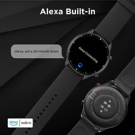 Amazfit GTR 2 Smart Watch, 1.39" AMOLED Display, SpO2 & Stress Monitor, Built-in Alexa, Built-in GPS, Bluetooth Phone Calls, 3GB Music Storage, 14-Day Battery Life, 90 Sports Modes - Grabgear.in