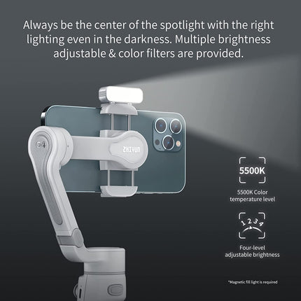 zhi yun Smooth Q4 3-Axis Gimbal Stabilizer for Smartphone (with 2 Years ZHIYUN India Official_Warranty) (UNBOXED) - Unboxify