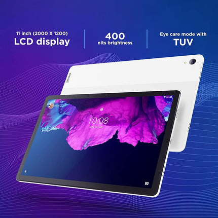 Lenovo Tab P11 (11 inch / 27.94 cms, 4 GB, 128 GB, Wi-Fi + LTE, Data Only), Platinum Grey - Grabgear.in