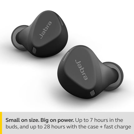 Jabra Elite 4 Active in-Ear Bluetooth Earbuds - True Wireless Ear Buds with Secure Active Fit, 4 Built-in Microphones, Active Noise Cancellation and Adjustable HearThrough Technology - Unboxify