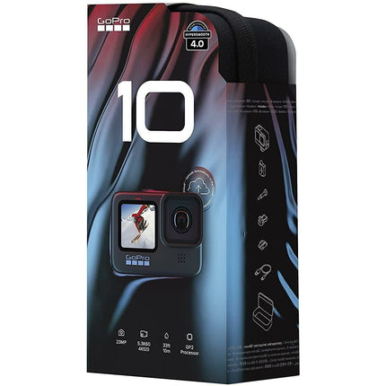 GoPro HERO10 Black - Waterproof Action Camera with Front LCD and Touch Rear Screens, 5.3K60 Ultra HD Video, 23MP Photos, 1080p Live Streaming, Webcam, Stabilization - Grabgear.in