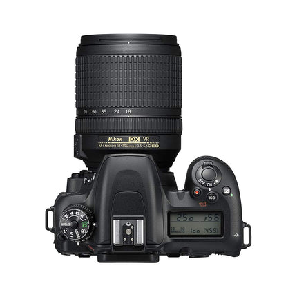 Nikon D7500 20.9MP Digital SLR Camera (Black) with AF-S DX NIKKOR 18-140mm f/3.5-5.6G ED VR Lens - Unboxify