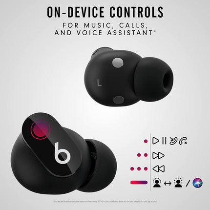 Beats Studio Buds Bluetooth Truly Wireless in Ear Earbuds with Mic (Black) - Grabgear.in