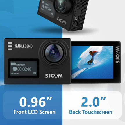 SJCAM SJ6 Legend 16 MP 4K 24fps 5.08 cm (2.0") LCD Touch Screen Action Camera (Black) (UNBOXED) - Unboxify