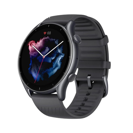 Amazfit GTR 3 Smart Watch with Heart Rate, SpO2, Sleep, Stress, Female Cycle Monitoring, Sports Watch with 150+ Sports Modes, GPS, 5 ATM Waterproof, Alexa Built-in (Graphite Black), Regular - Grabgear.in