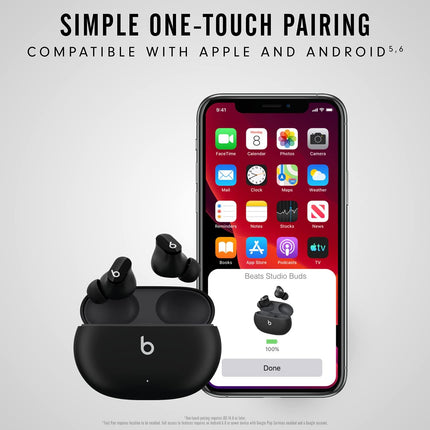 Beats Studio Buds Bluetooth Truly Wireless in Ear Earbuds with Mic (Black) - Grabgear.in